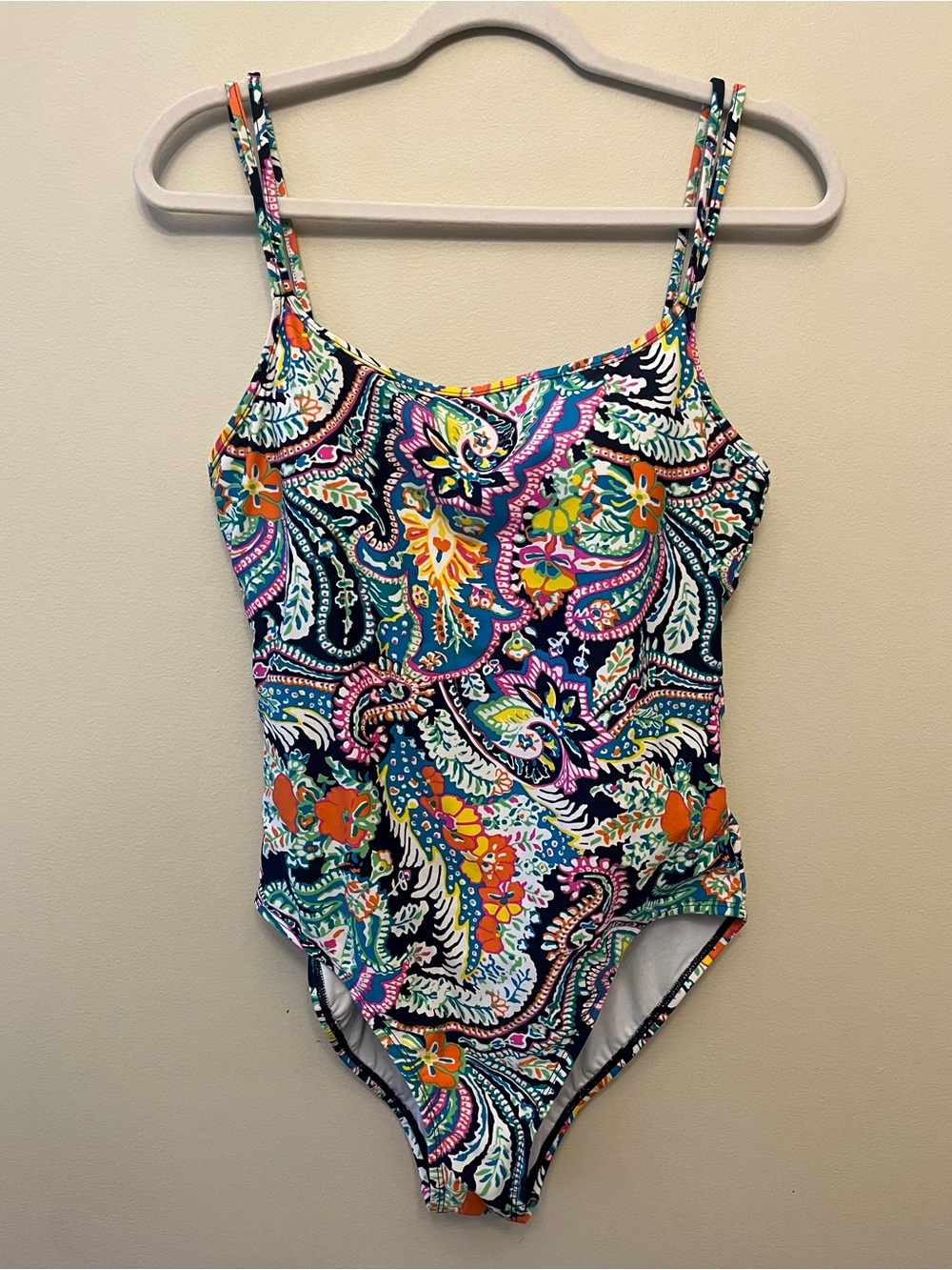 Lauren Ralph Lauren Paisley Print One Piece Swimsuit Women's Size 16